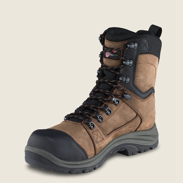 Red Wing Safety Boots Trades - 8-Inch Insulated Waterproof Toe - Brune/Svart - Herre 7539-LCPXM